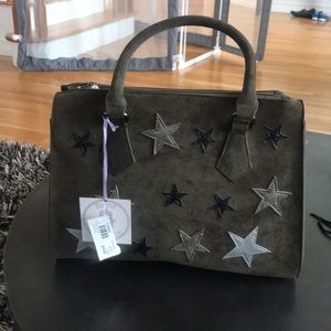 Disco Faux Suede Handbag